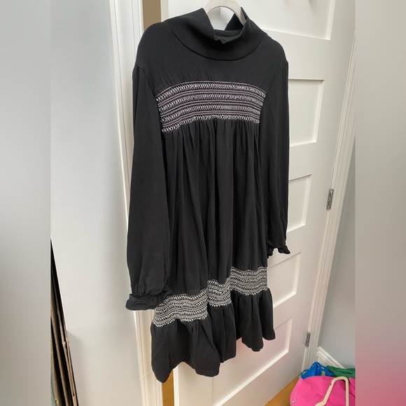 Batsheva Frankie long sleeve modern Victorian black dress​, plus size dress - Picture 5 of 9